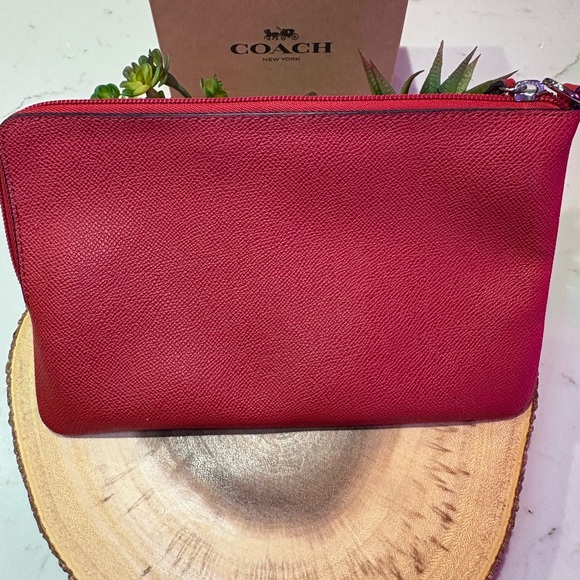 Coach Red Pouch ❤️🤍 - Picture 2 of 5